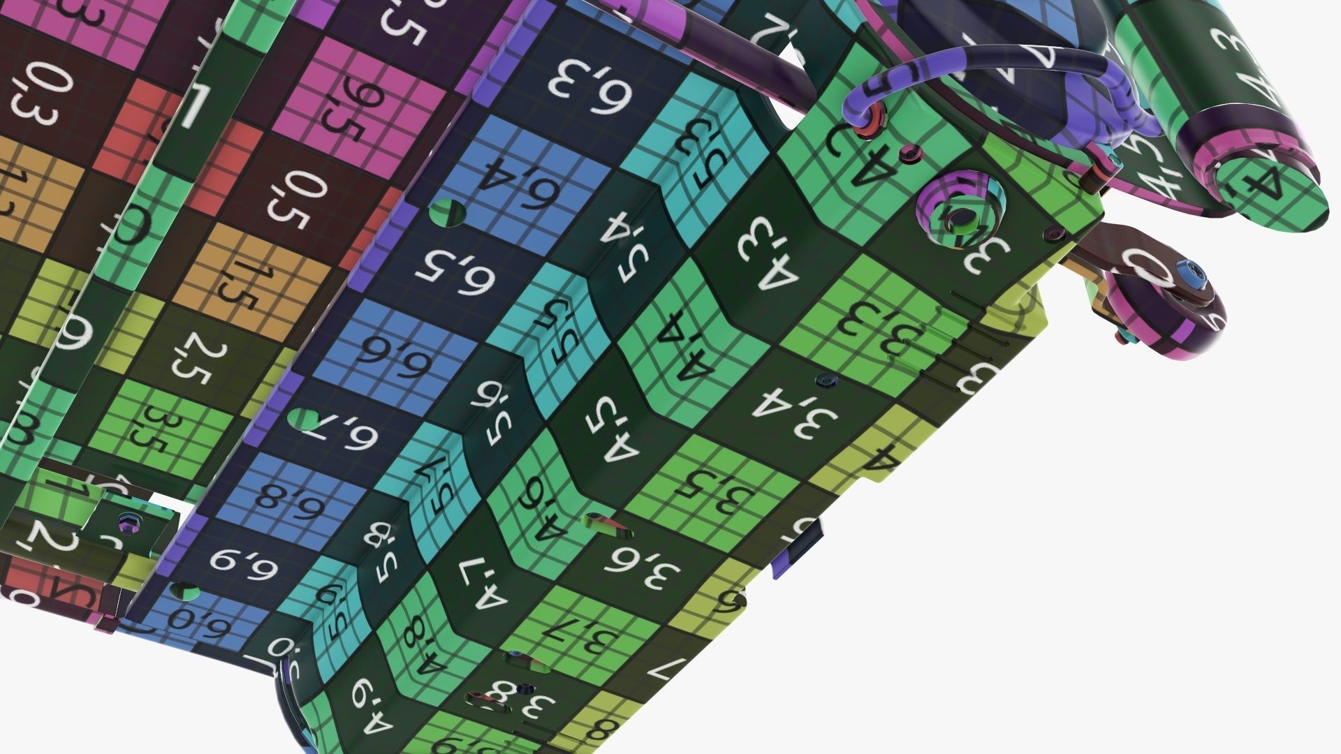 Compact treadmill foldable 3D model_33