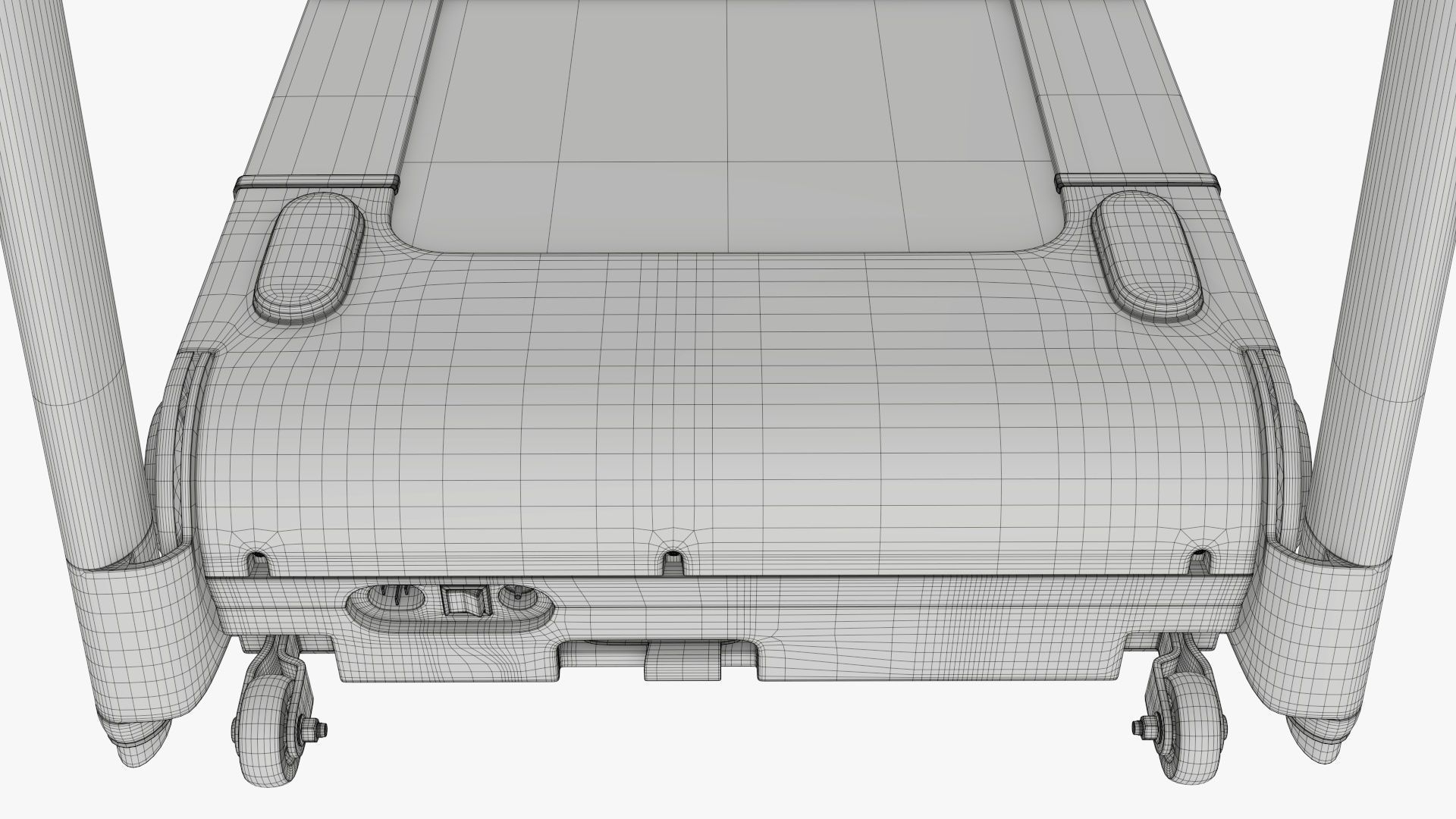 Compact treadmill foldable 3D model_22