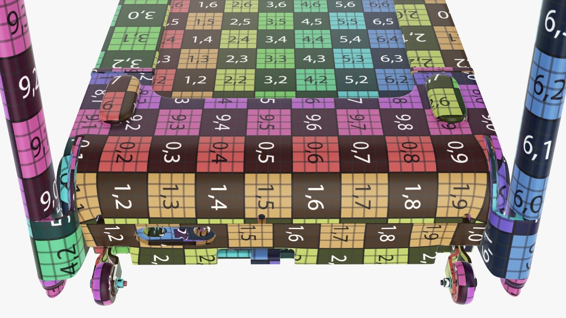 Compact treadmill foldable 3D model_35