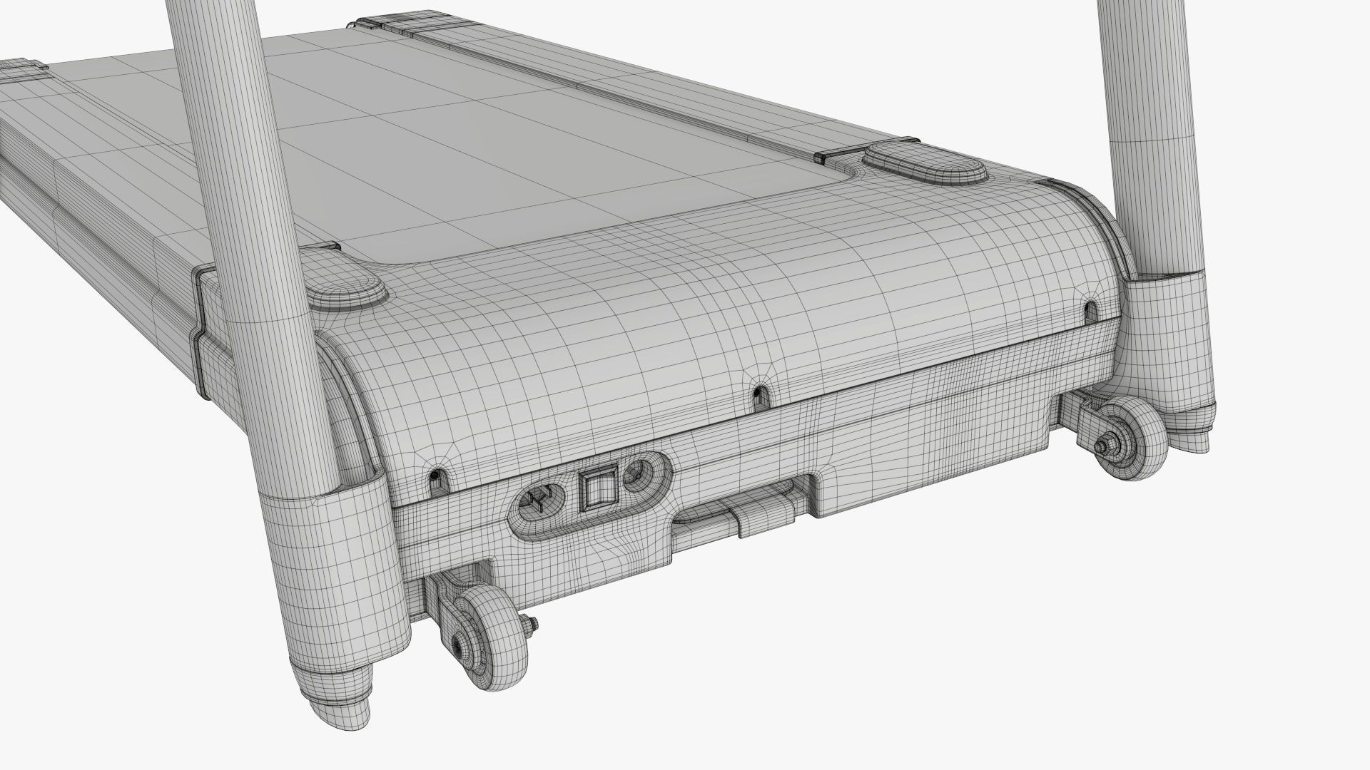 Compact treadmill foldable 3D model_17