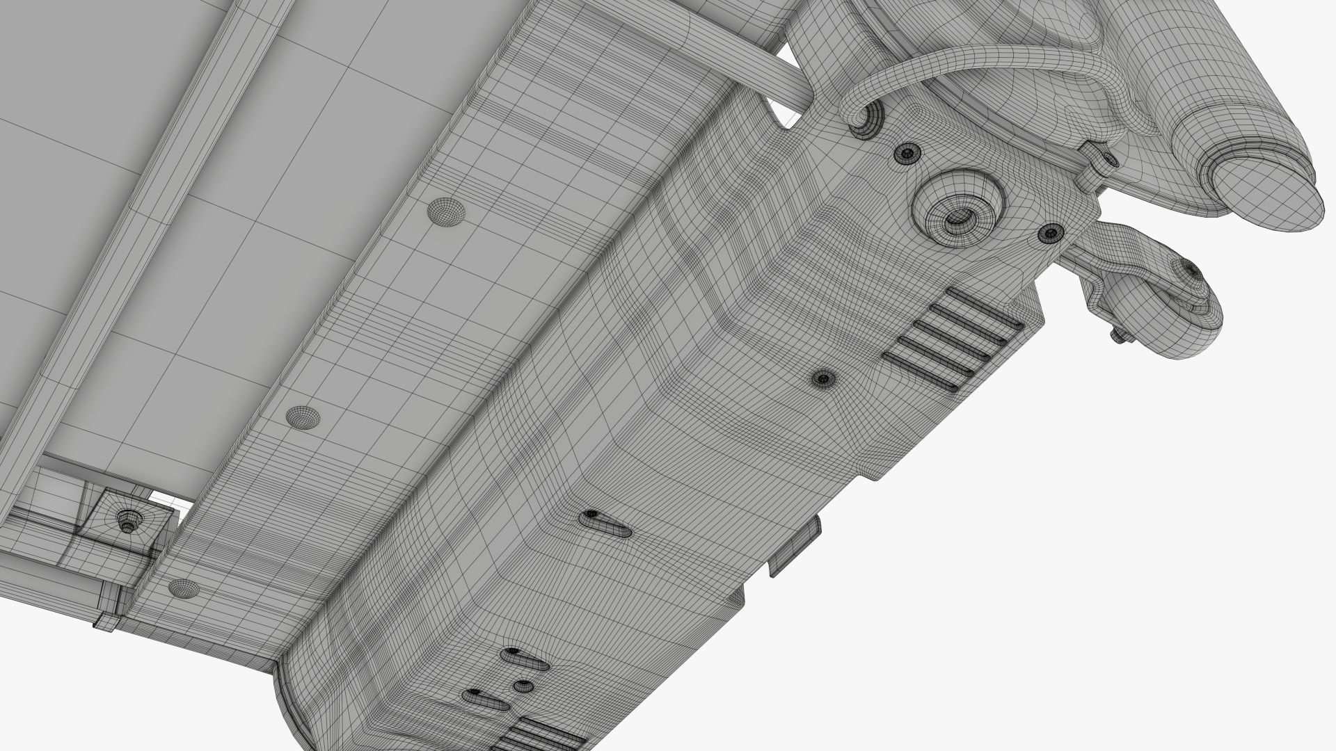 Compact treadmill foldable 3D model_20
