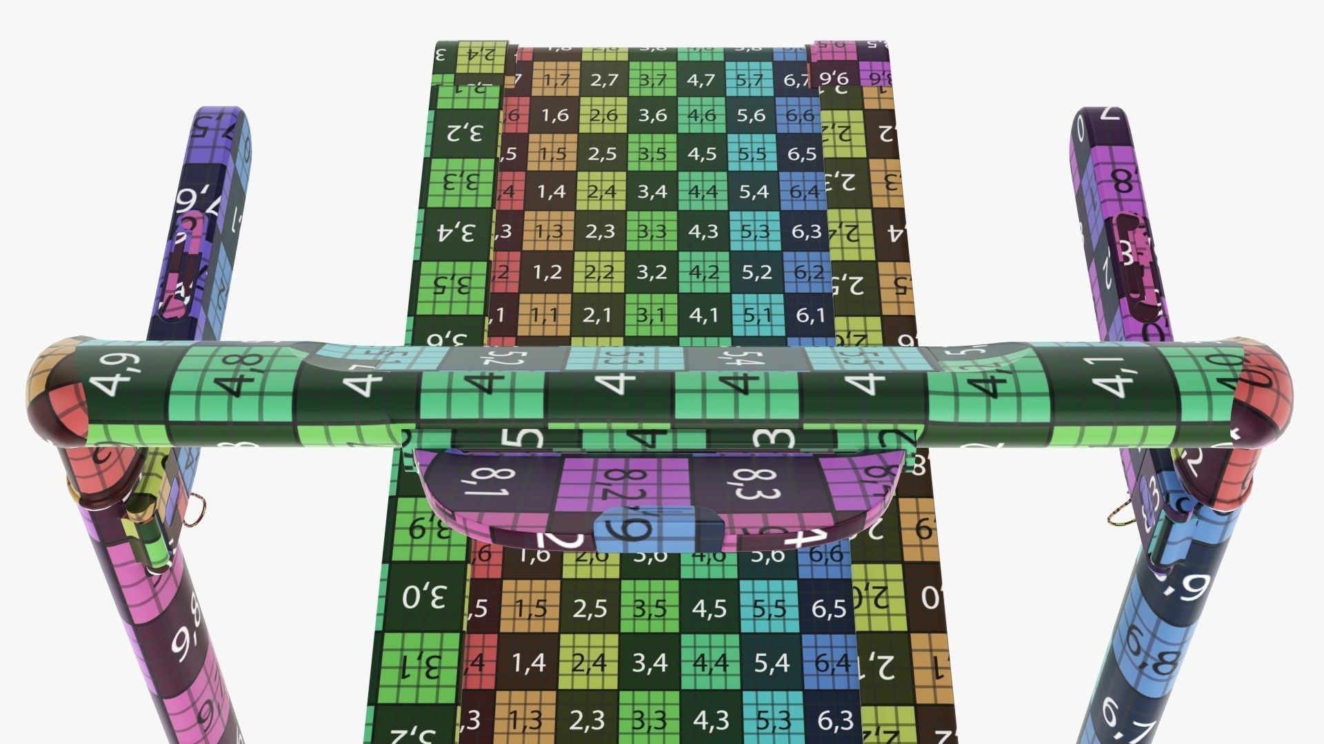 Compact treadmill foldable 3D model_36