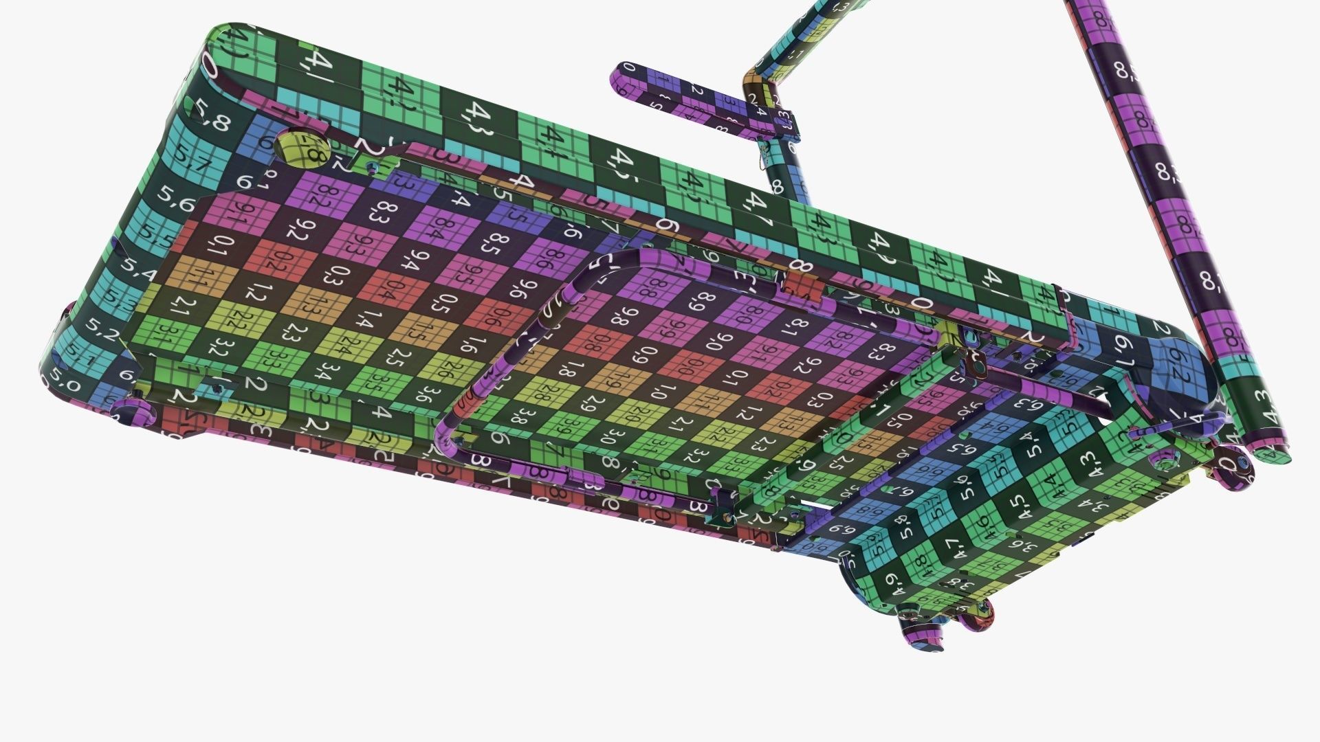 Compact treadmill foldable 3D model_31