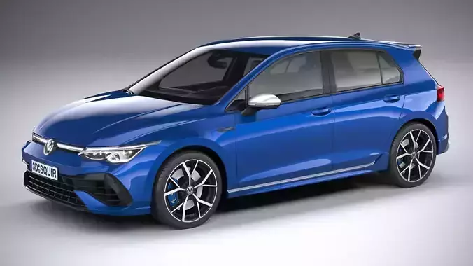 Volkswagen Golf R 2022 3D model