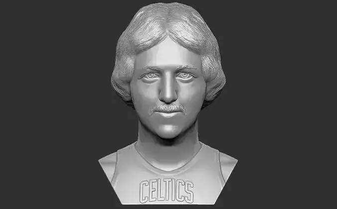 Larry Bird bust 3D printing ready stl obj formats 3D print model