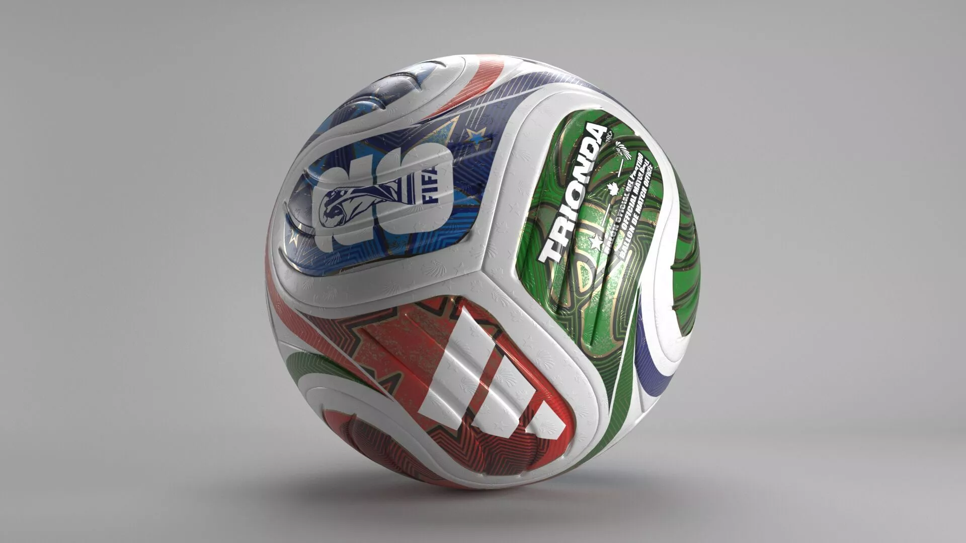 Adidas Trionda Ball World Cup 2026 Low-poly 3D model
