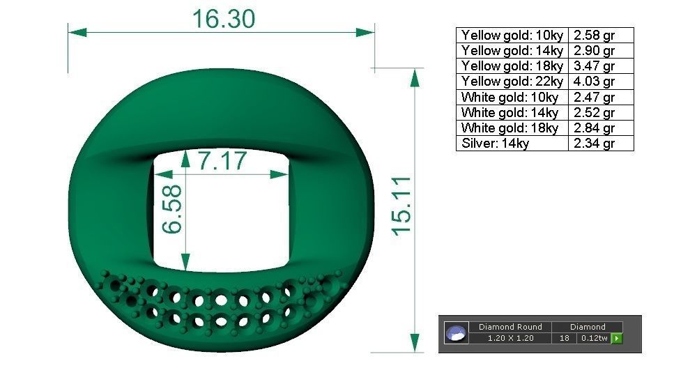 MIAMI CUBAN LINK CHAIN BRACELET OR NECKLACE 3D print model_10