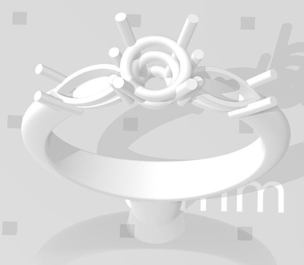 solitiare navette -CG47 3D print model_1