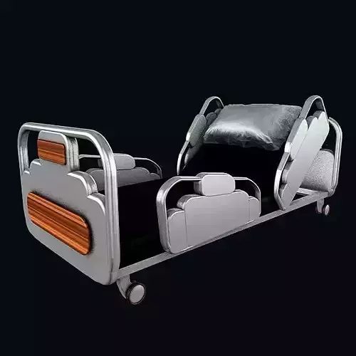Hospital Bed 3D model