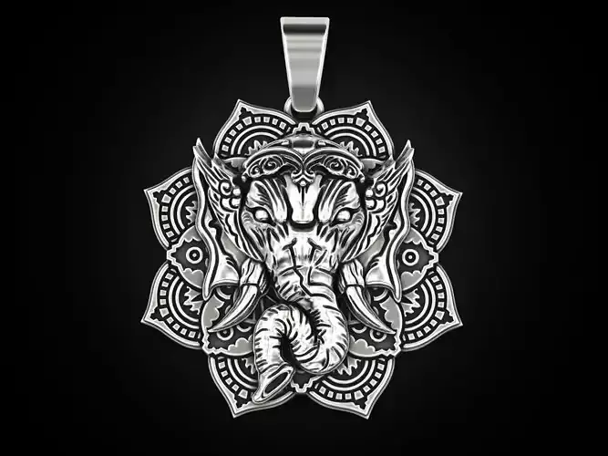 Ganesha pendant 3D print model