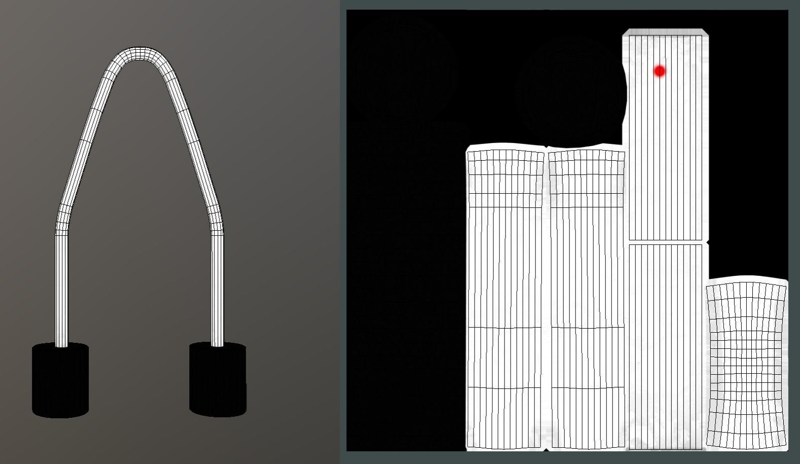 Tree Protection Bar Low-Poly Version Low-poly 3D model_6