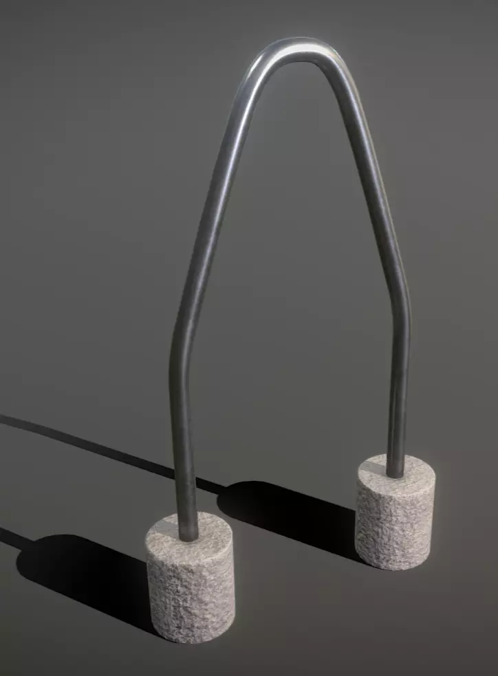 Tree Protection Bar Low-Poly Version Low-poly 3D model_0