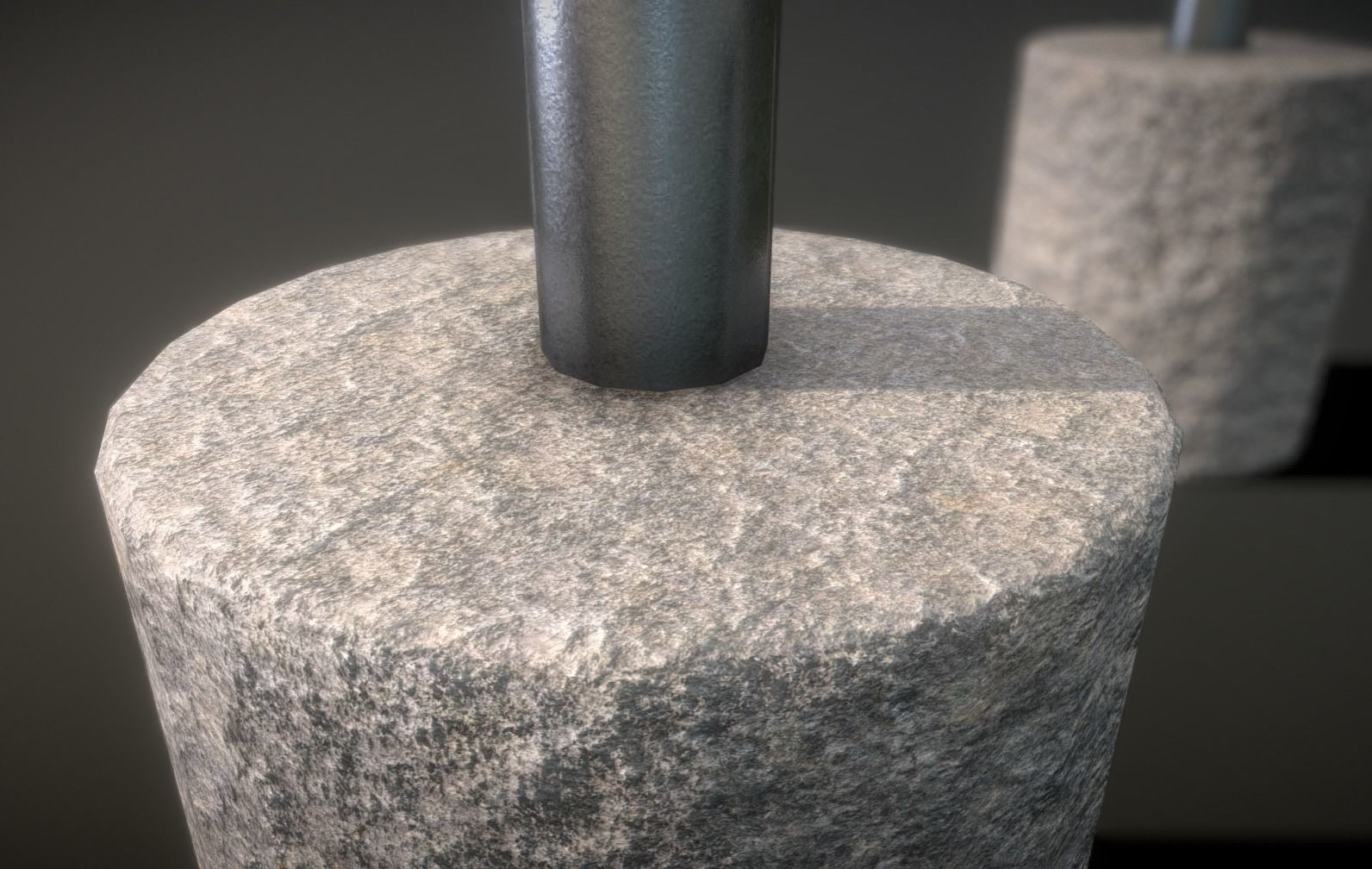 Tree Protection Bar Low-Poly Version Low-poly 3D model_2