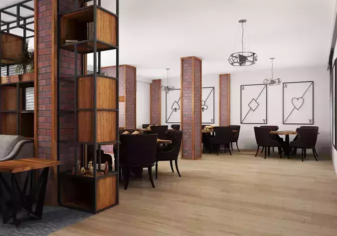 cafeteria interior design of restaurant