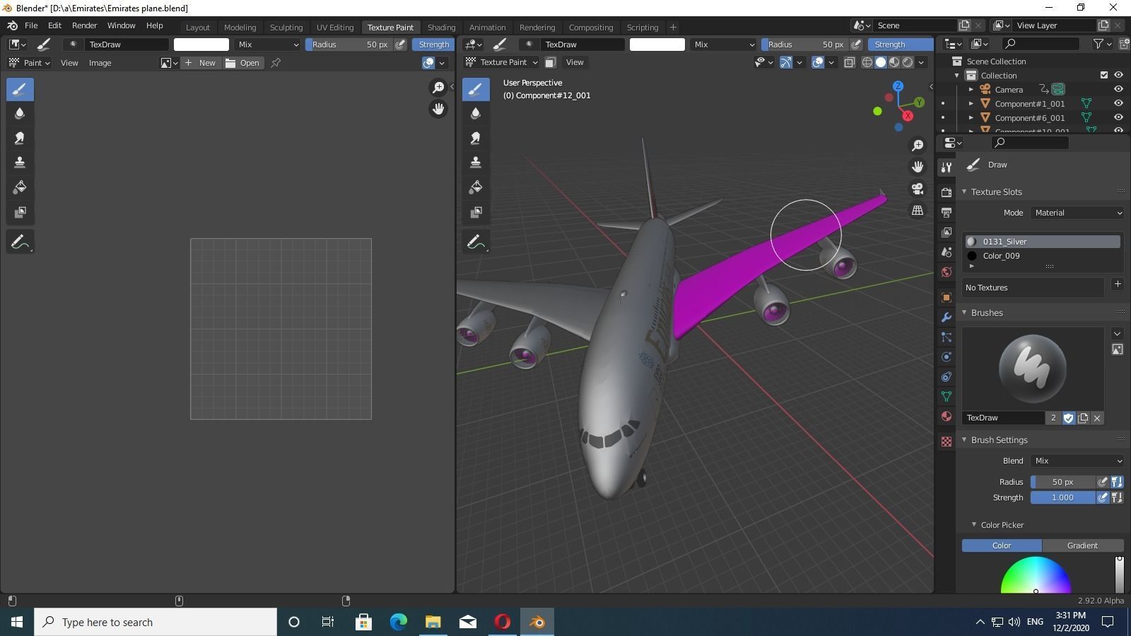 Emirates Plane 3D model_8