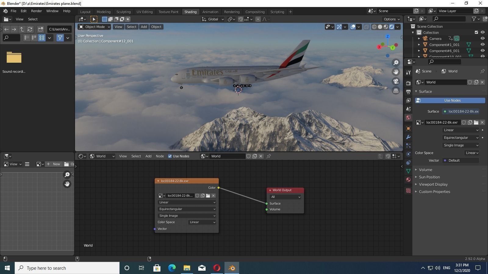 Emirates Plane 3D model_9