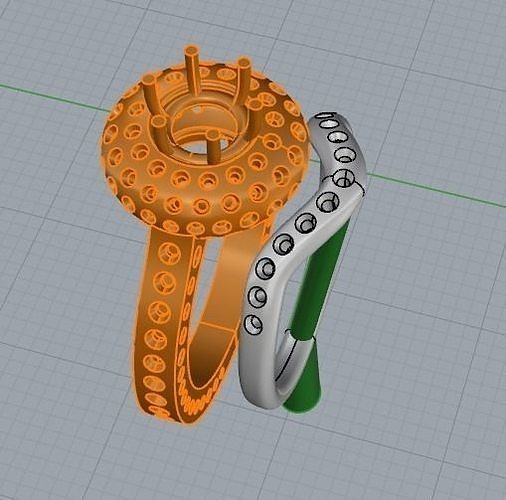 Bague fedina donuts -CG50 3D print model