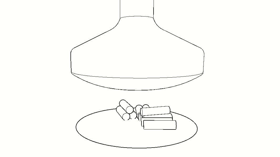 FIREPLACE candle Low-poly 3D model_28