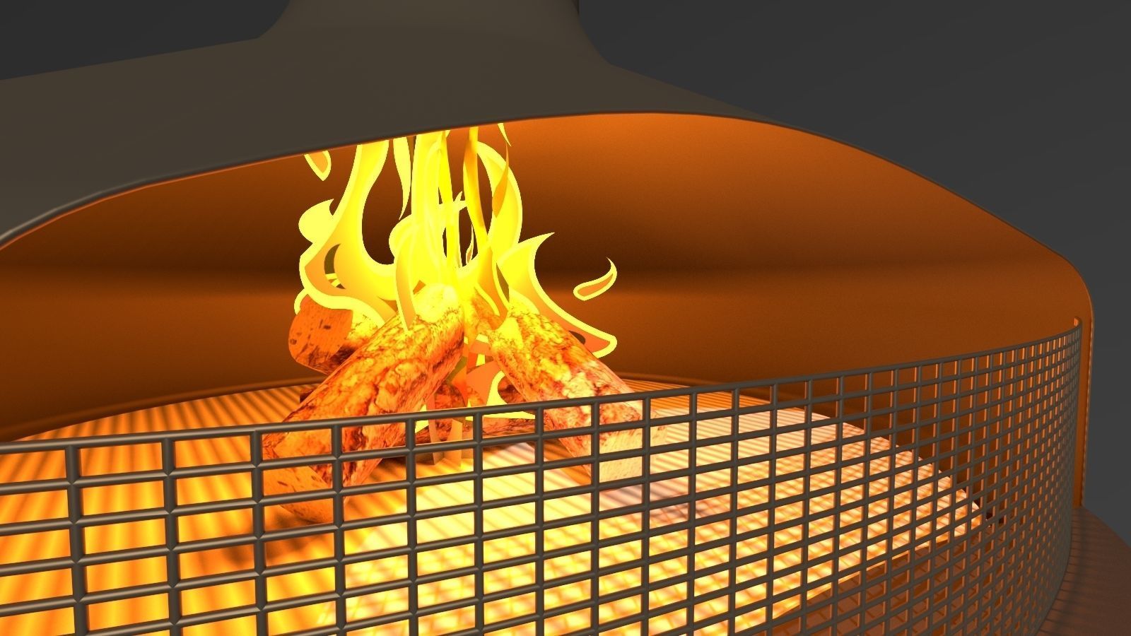 FIREPLACE candle Low-poly 3D model_18