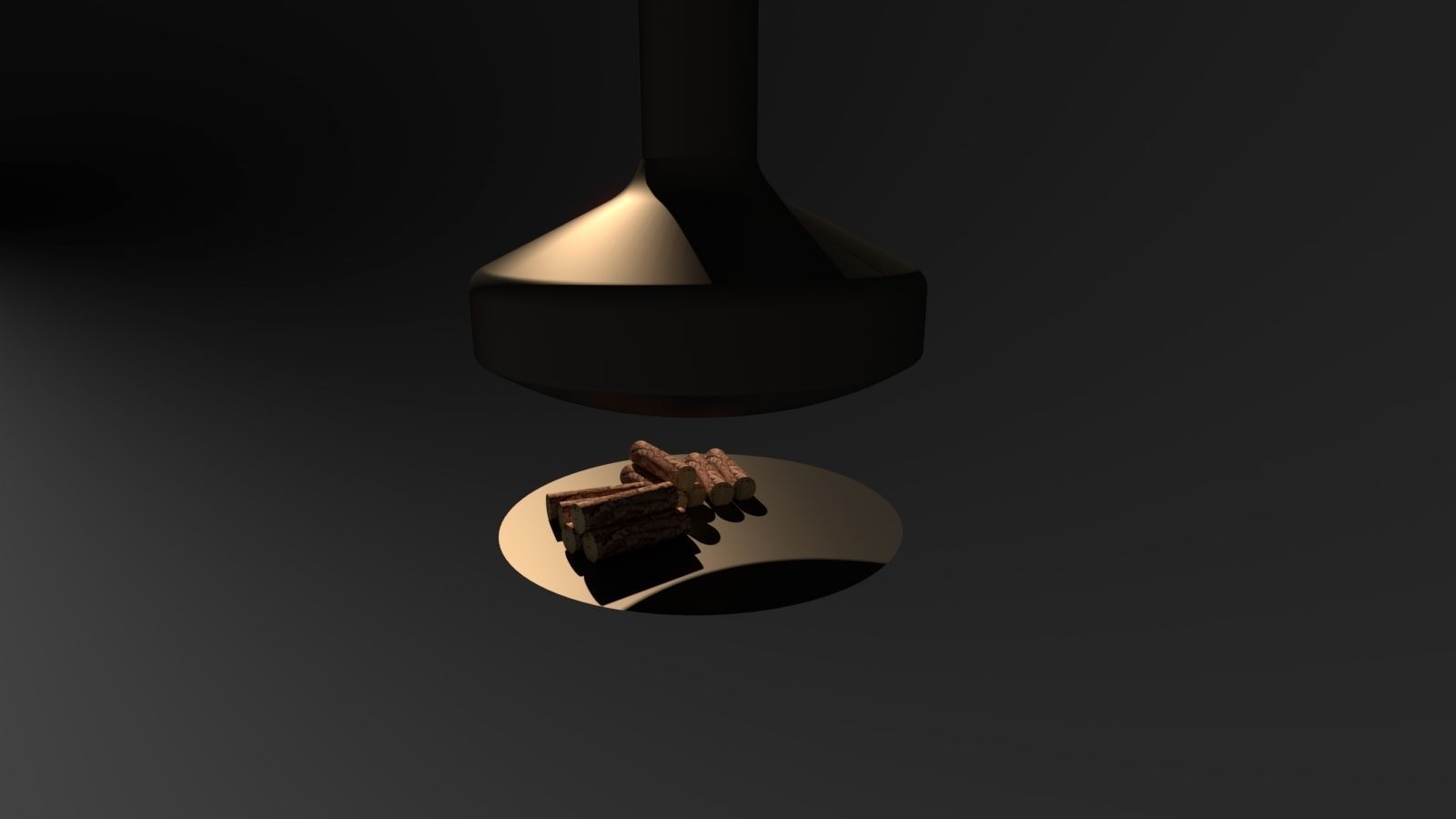 FIREPLACE candle Low-poly 3D model_12