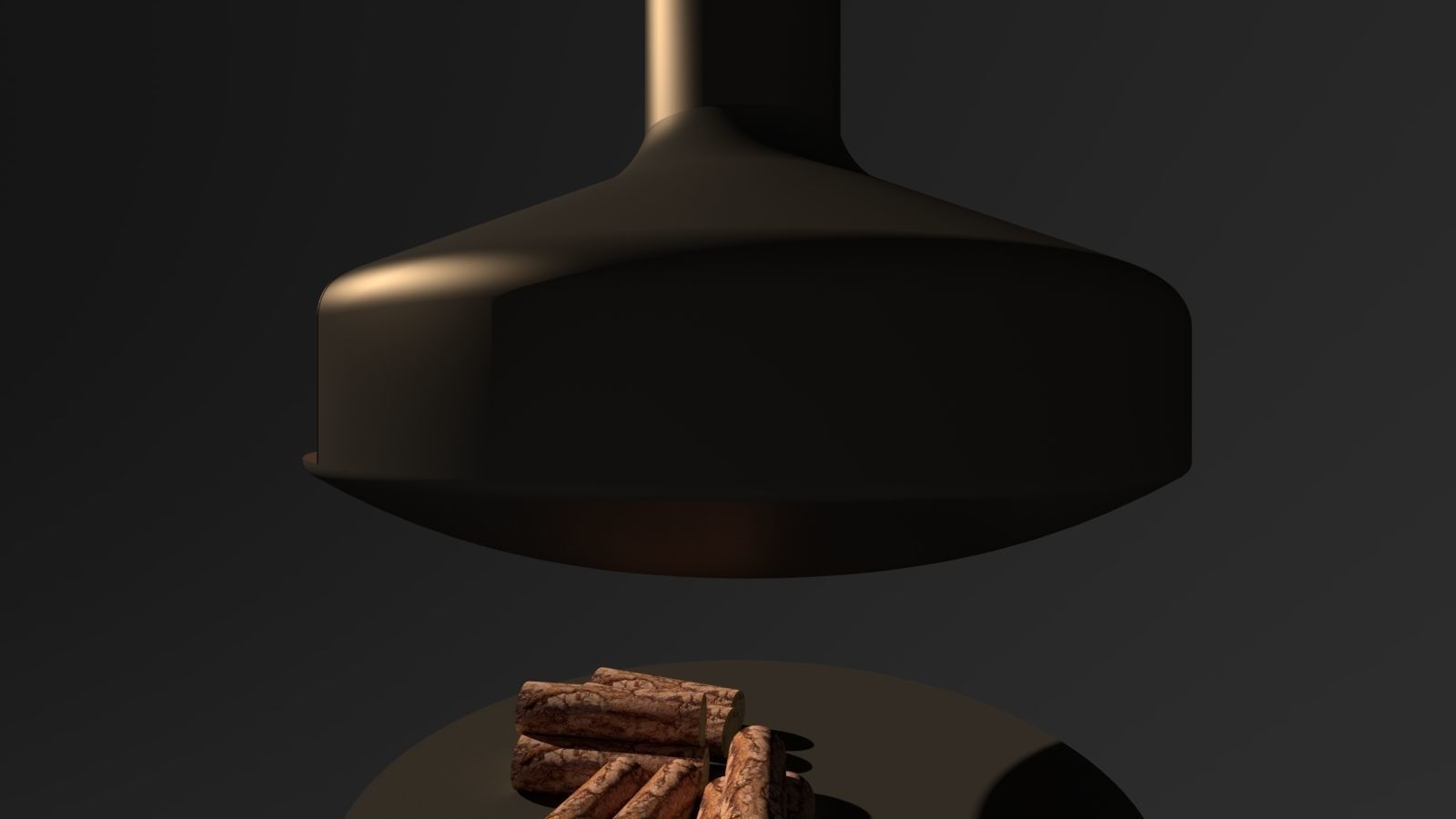 FIREPLACE candle Low-poly 3D model_21