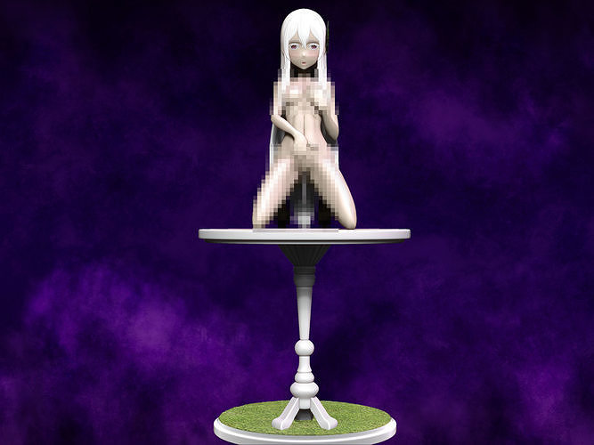 Echidna re zero figure 3d lewd  3D print model