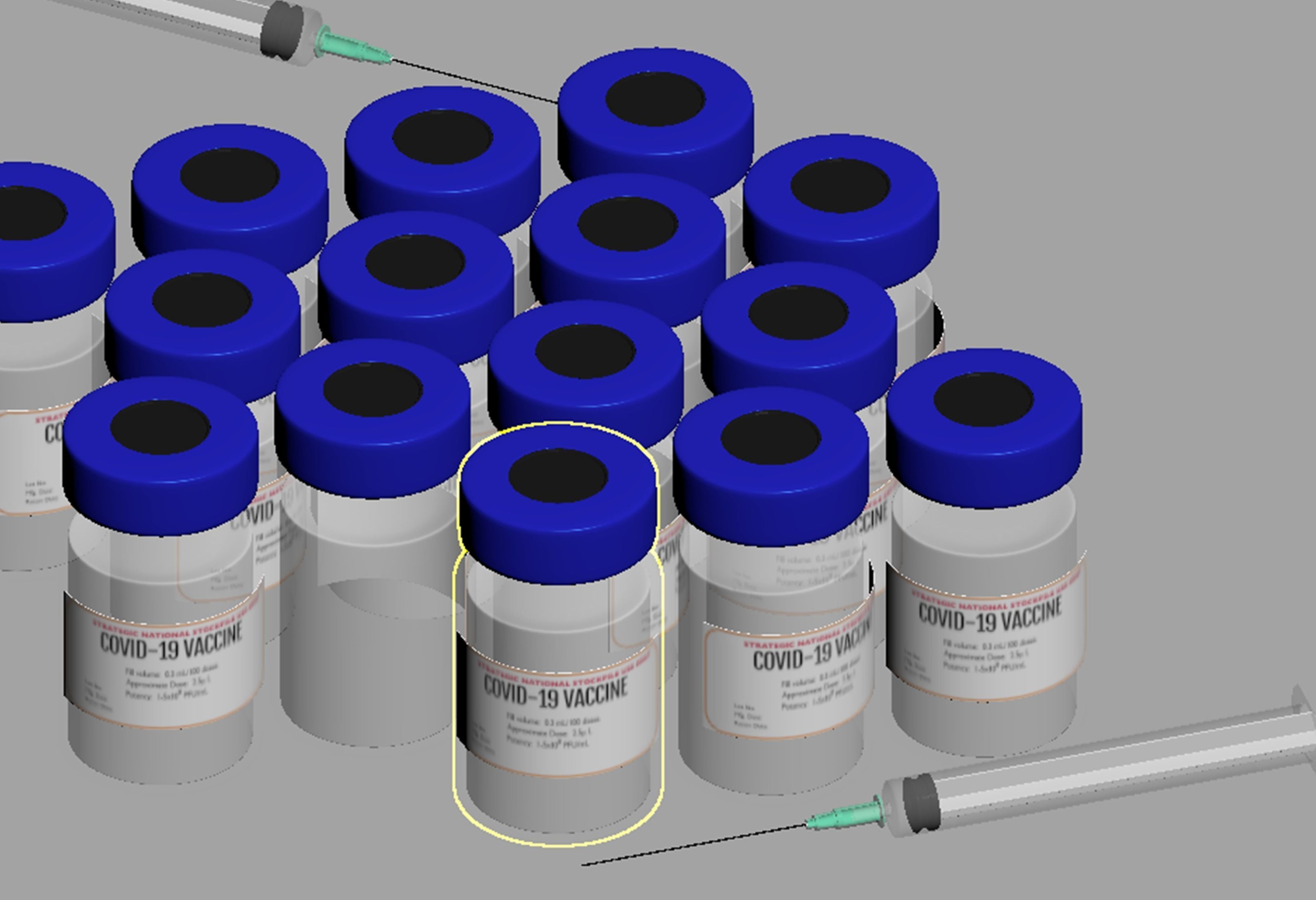 Vaccine Scene 3D model_4
