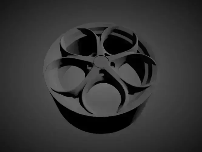 Alfa Romeo Giulia Quadrifoglio scalable and printable rims  3D print model