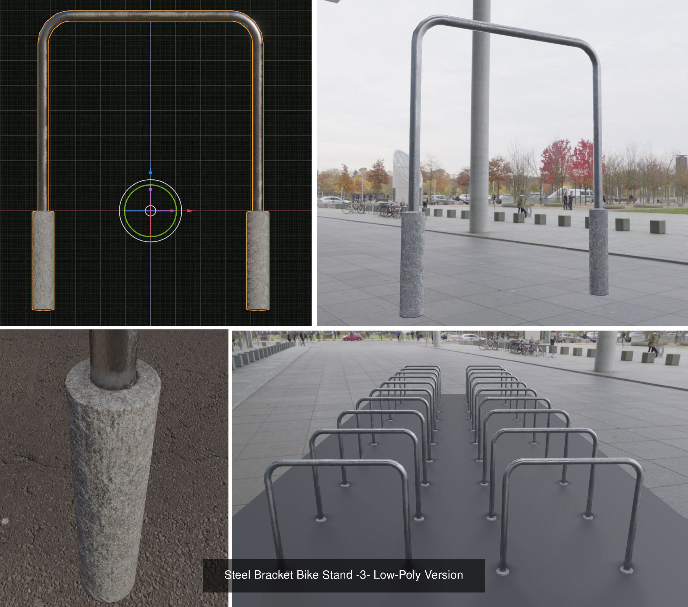 All Bicycle Stands 3D Model Collection_19