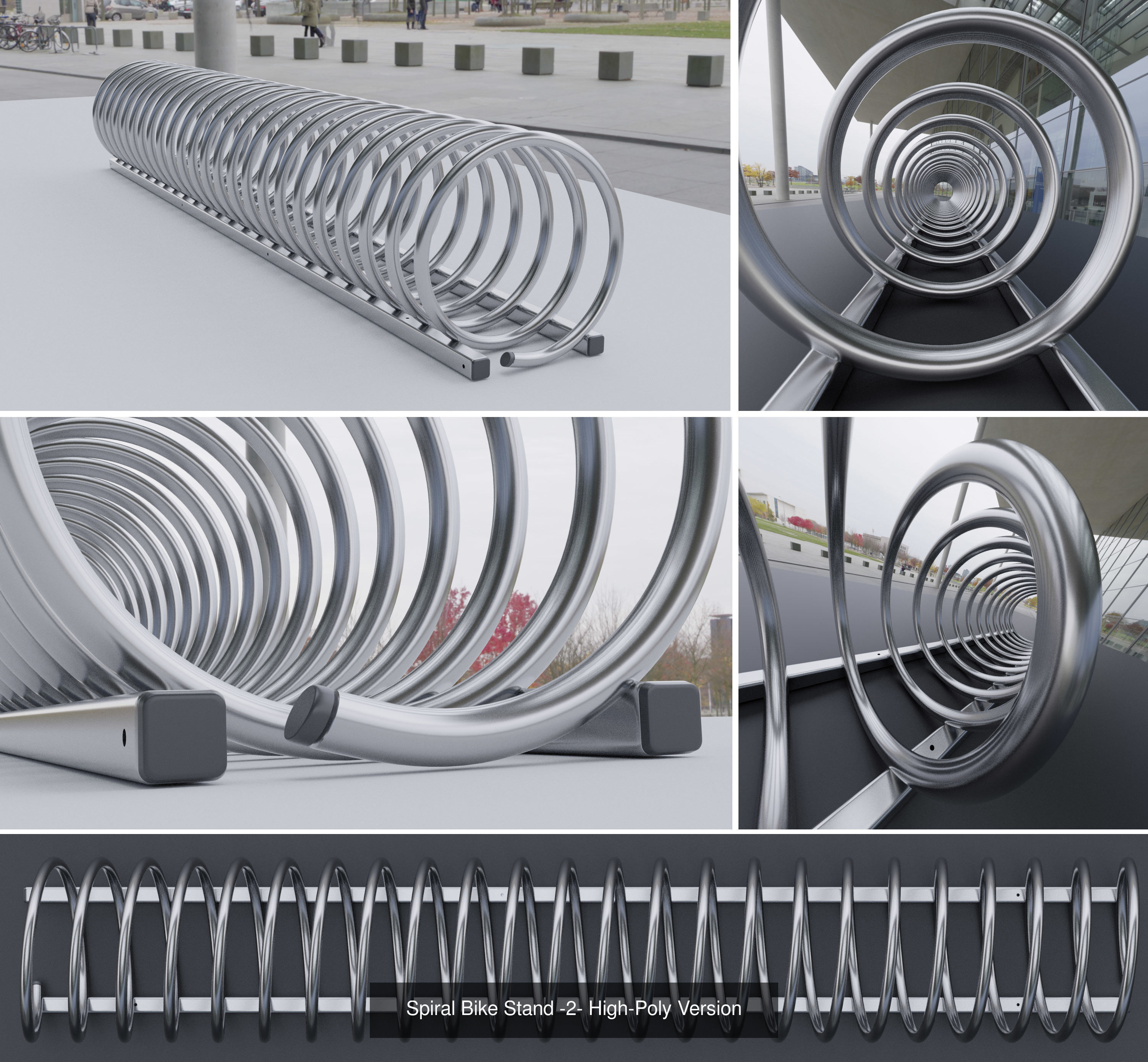 All Bicycle Stands 3D Model Collection_16