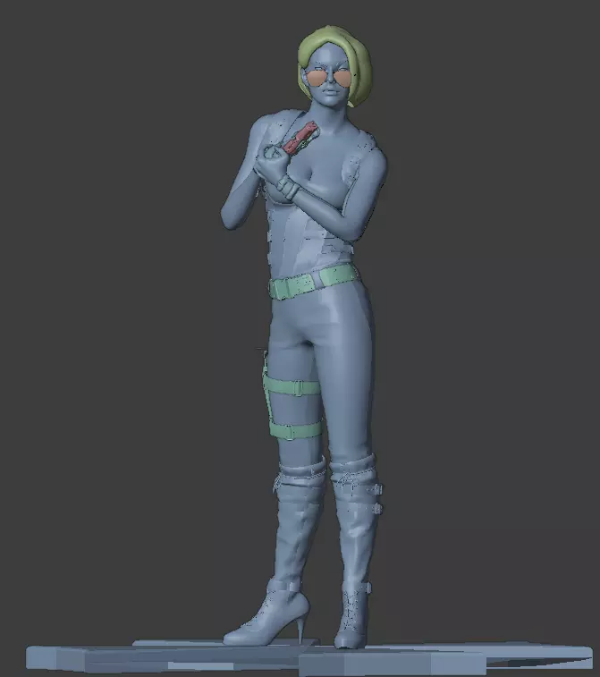 JILL RETRIBUTION FROM RESIDENT EVIL 3 REMAKE 3D print model