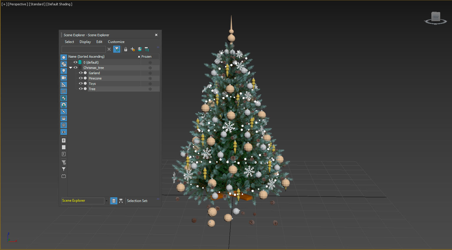 Christmas tree 3D model_2