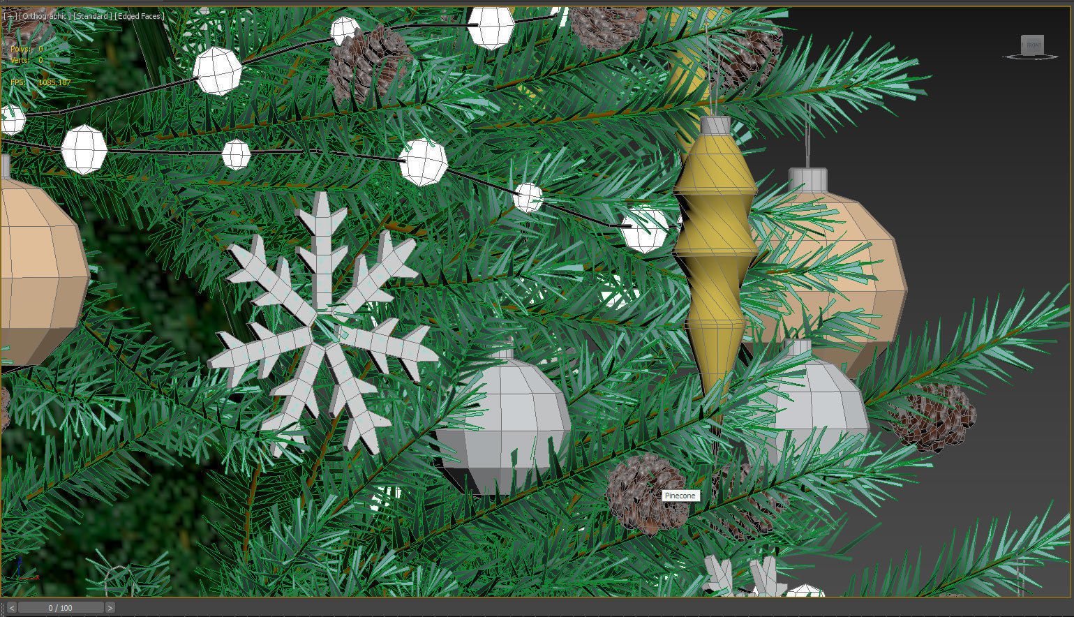 Christmas tree 3D model_6