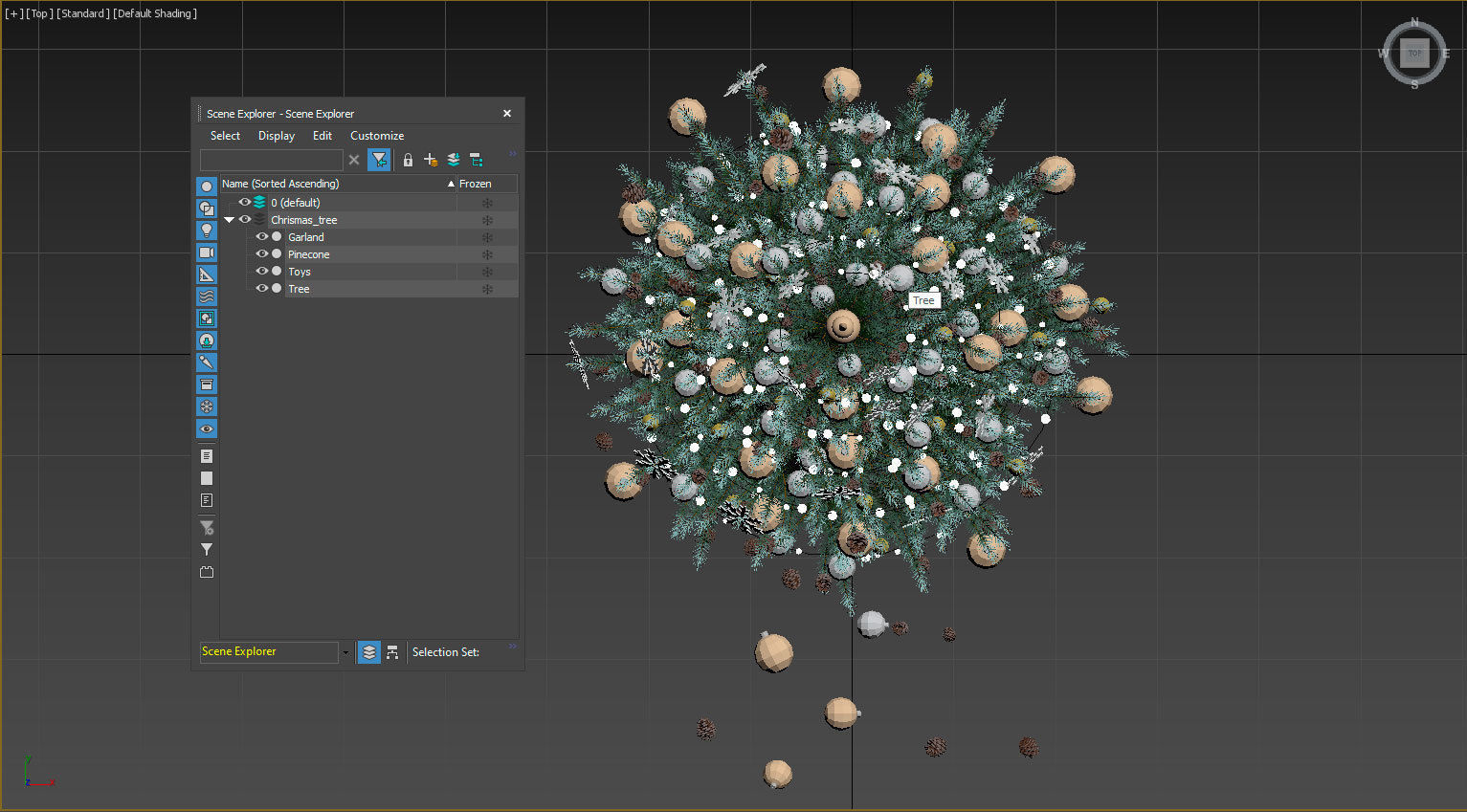 Christmas tree 3D model_3