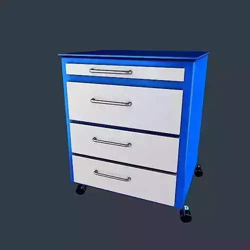 Hospital Bed Side 3D model