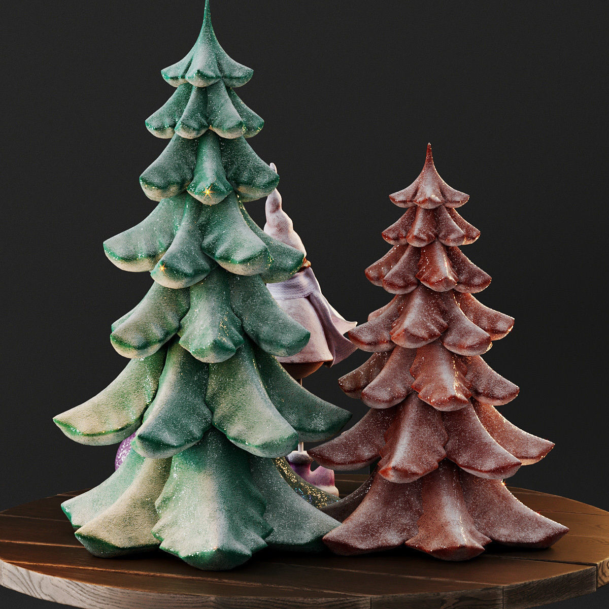 Cute christmas decor 3D model_22