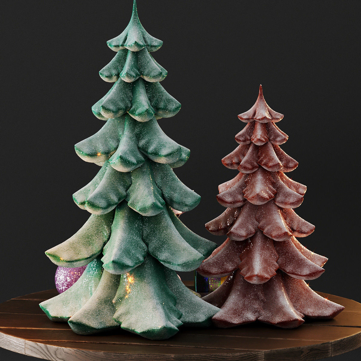 Cute christmas decor 3D model_23