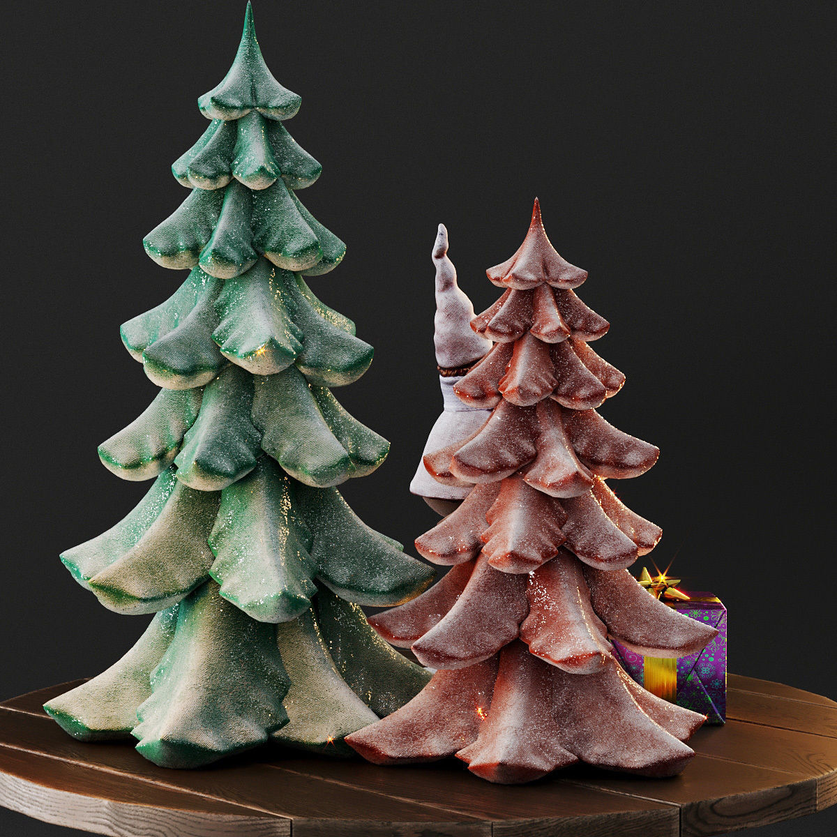 Cute christmas decor 3D model_20