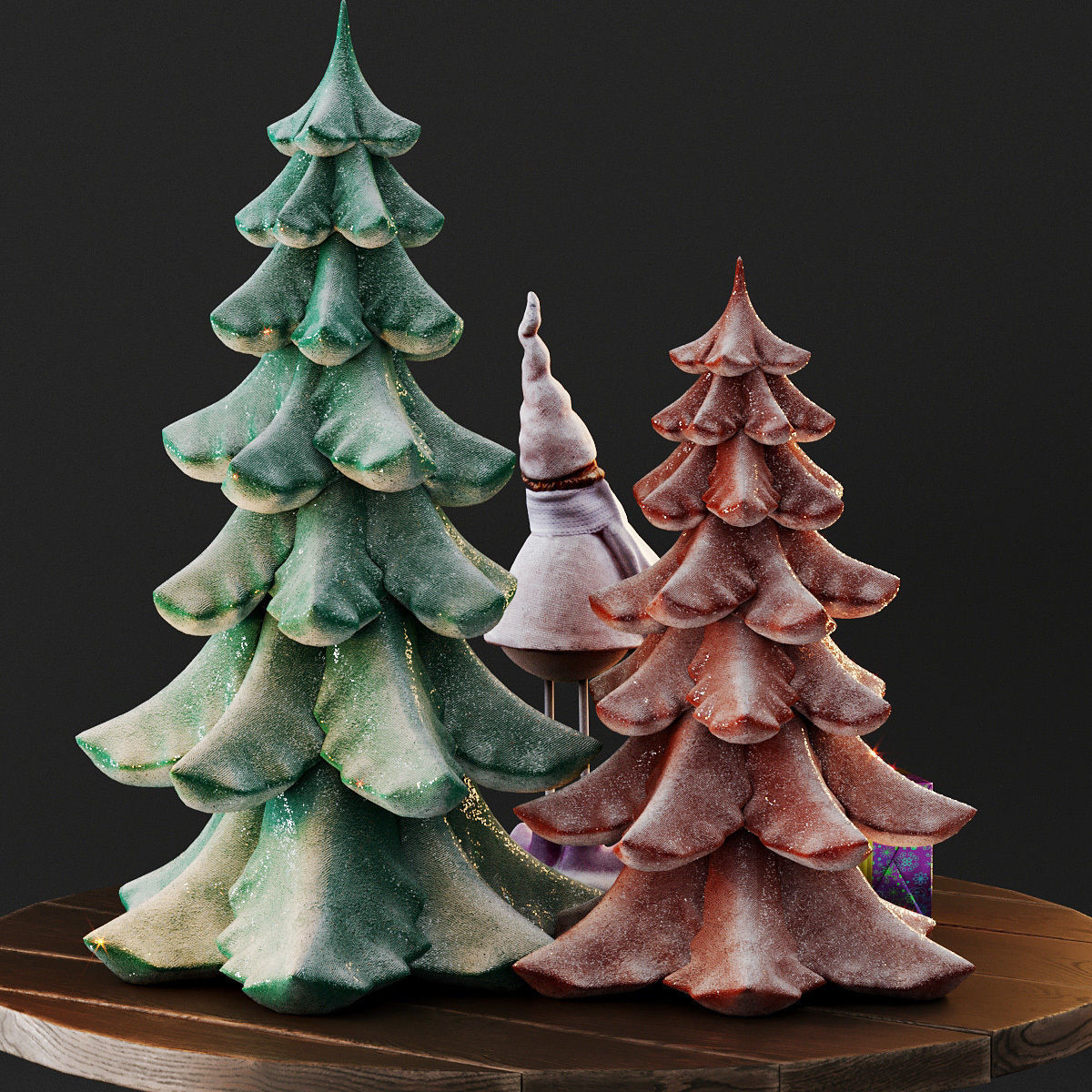 Cute christmas decor 3D model_21