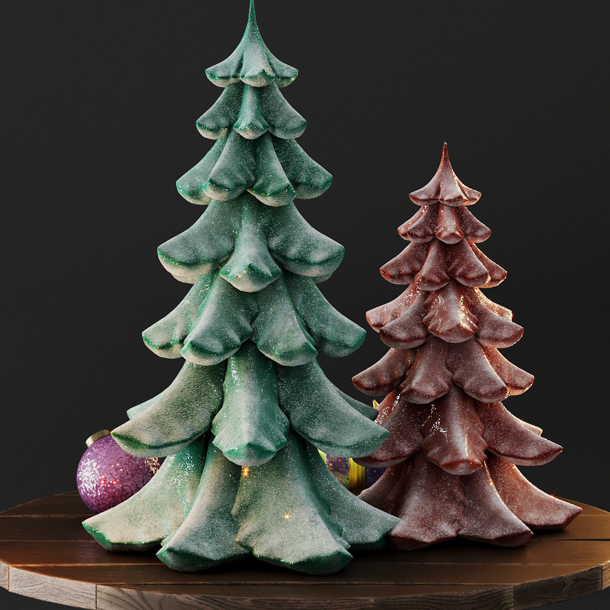 Cute christmas decor 3D model_24