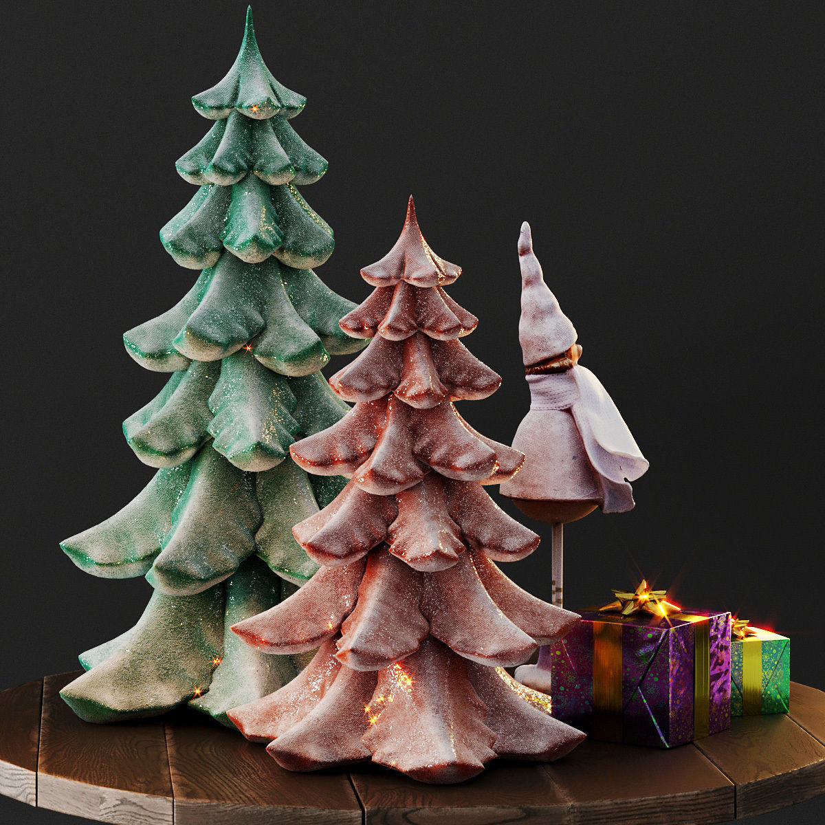 Cute christmas decor 3D model_17