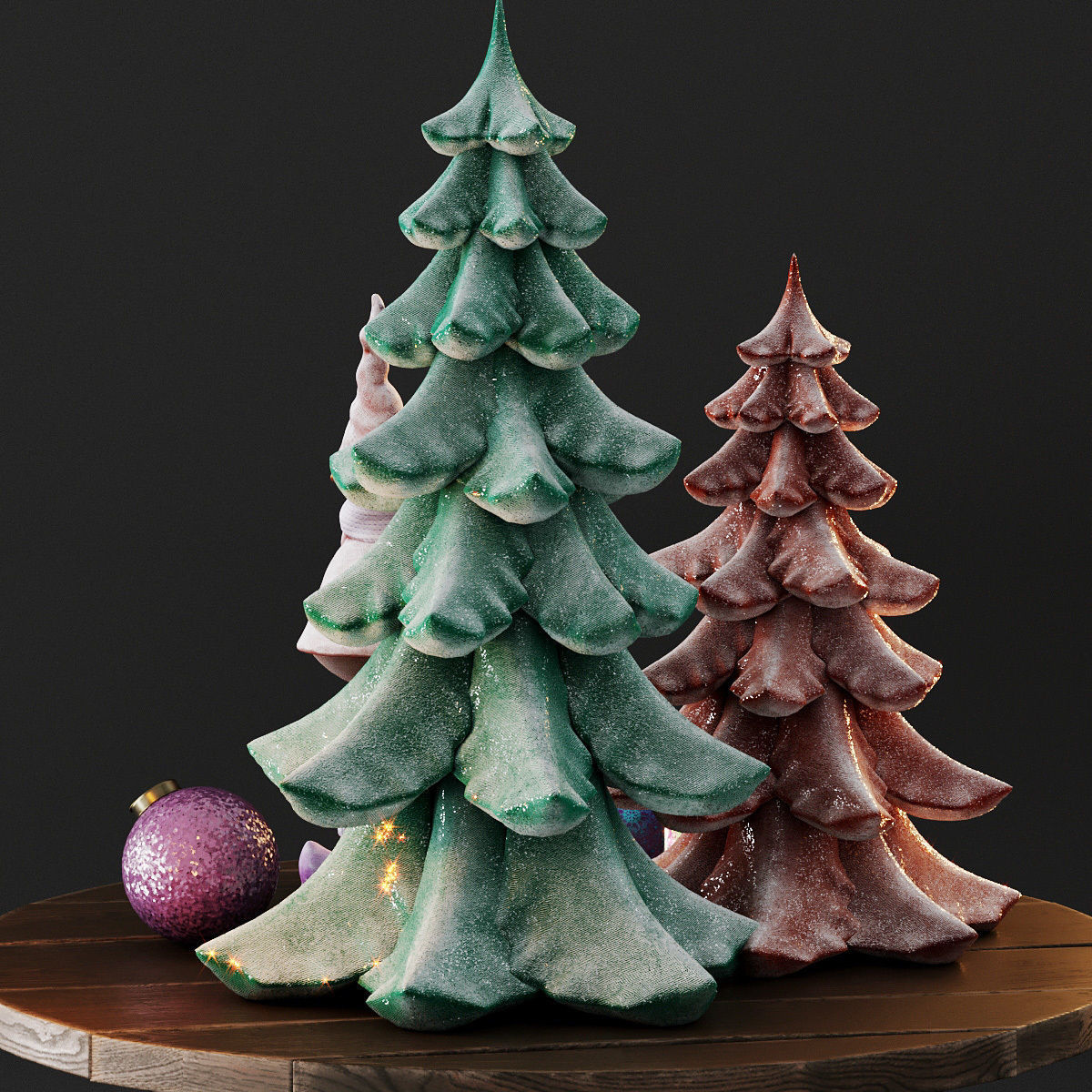 Cute christmas decor 3D model_25