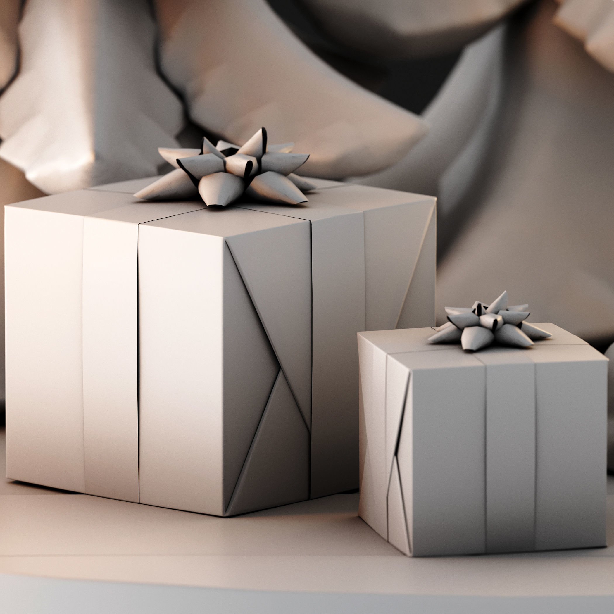 Cute christmas decor 3D model_4