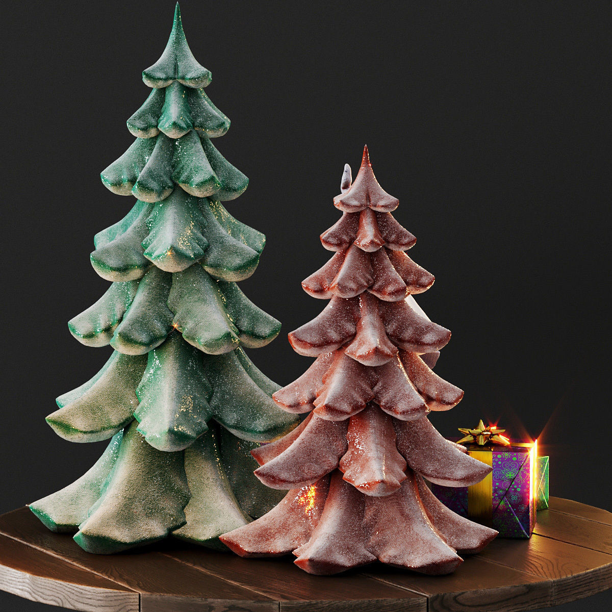 Cute christmas decor 3D model_19