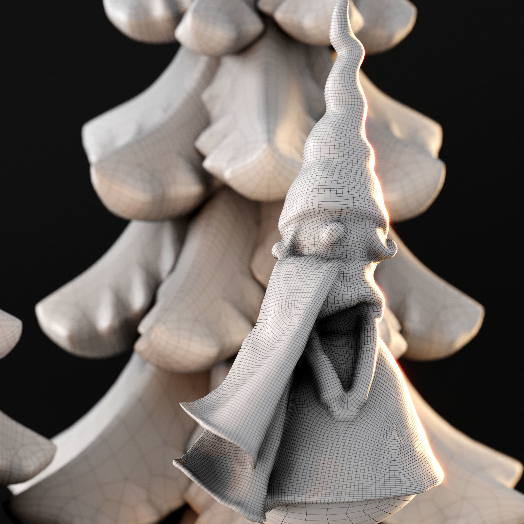 Cute christmas decor 3D model_8