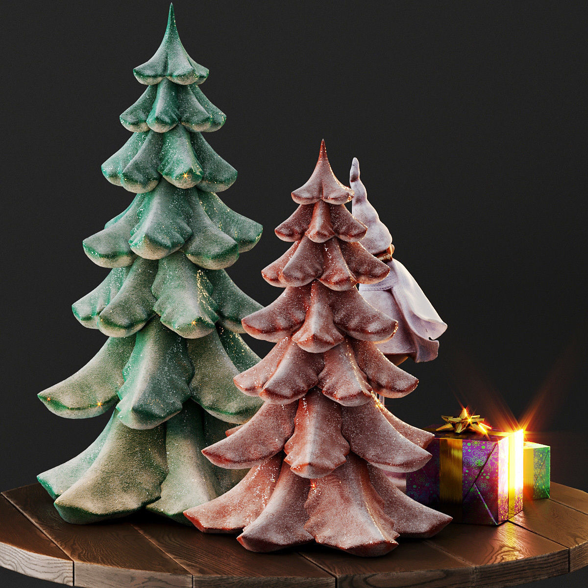 Cute christmas decor 3D model_18