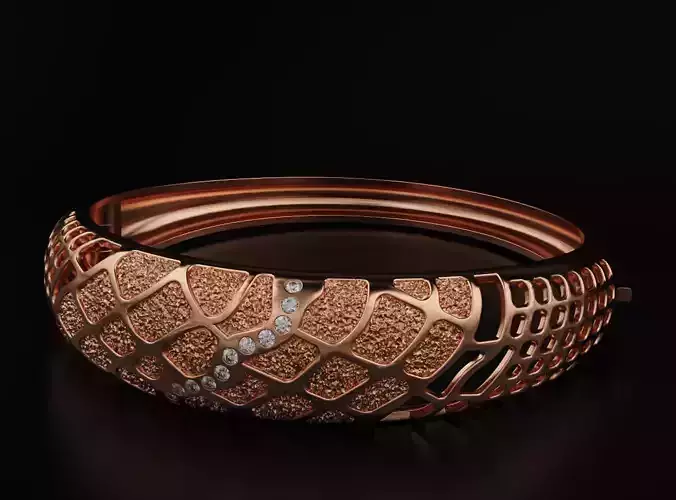 Very nice bracelet with diamonds 573 3D print model