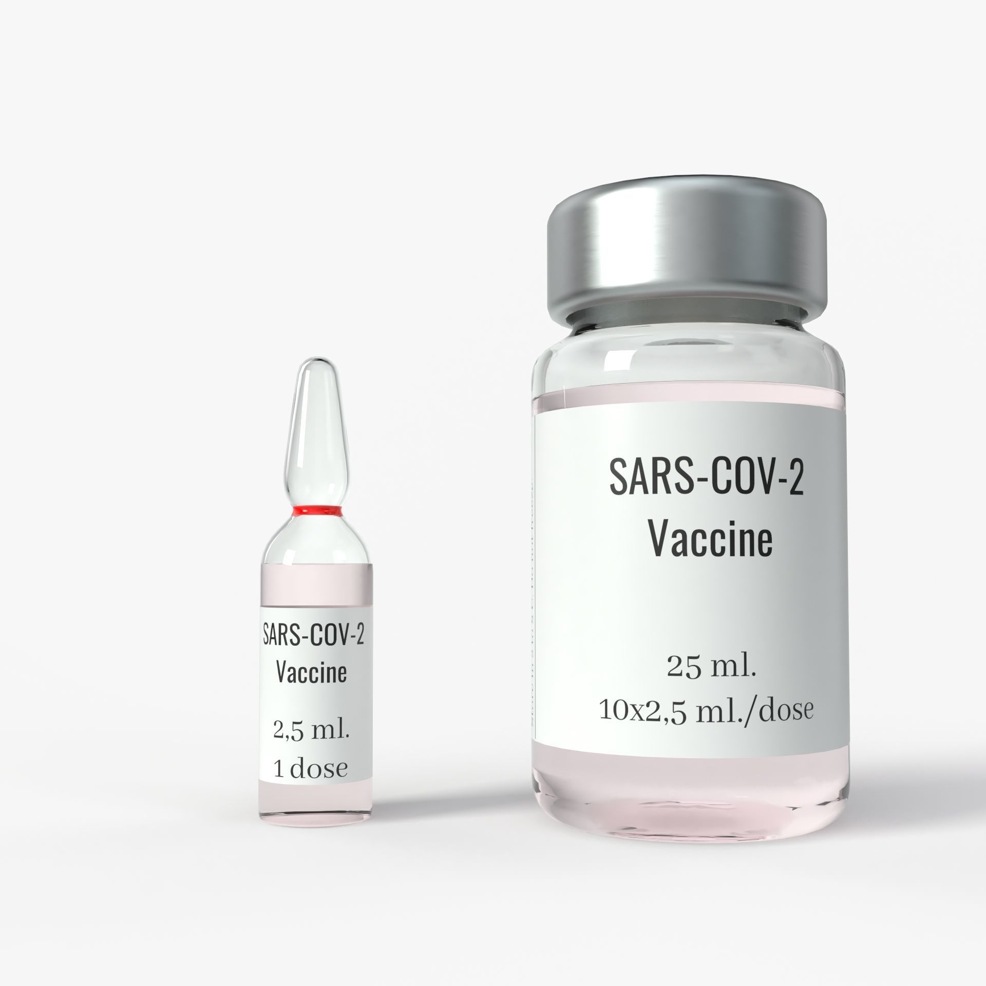 Vaccine Set with PBR Textures 3D model_9