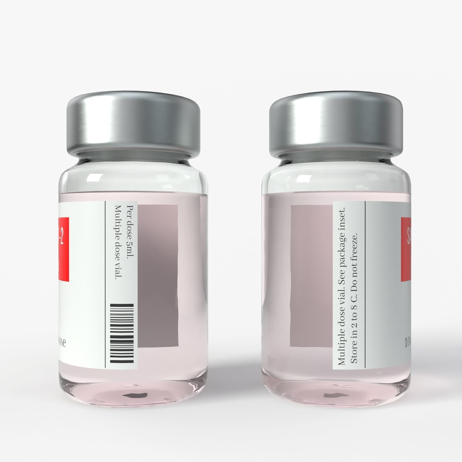 Vaccine Set with PBR Textures 3D model_4