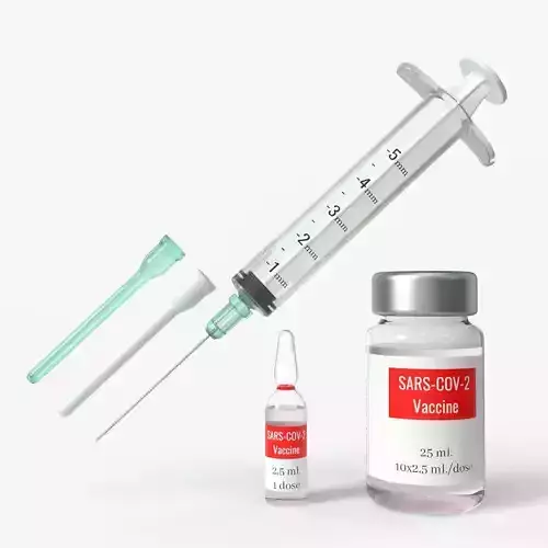 Vaccine Set with PBR Textures 3D model